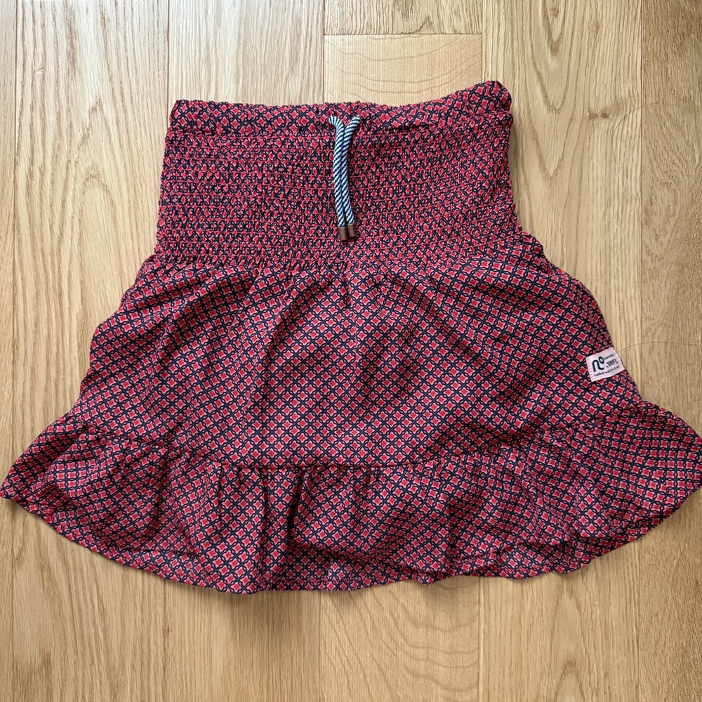 Red Navy Ruffle Kids' Skirt